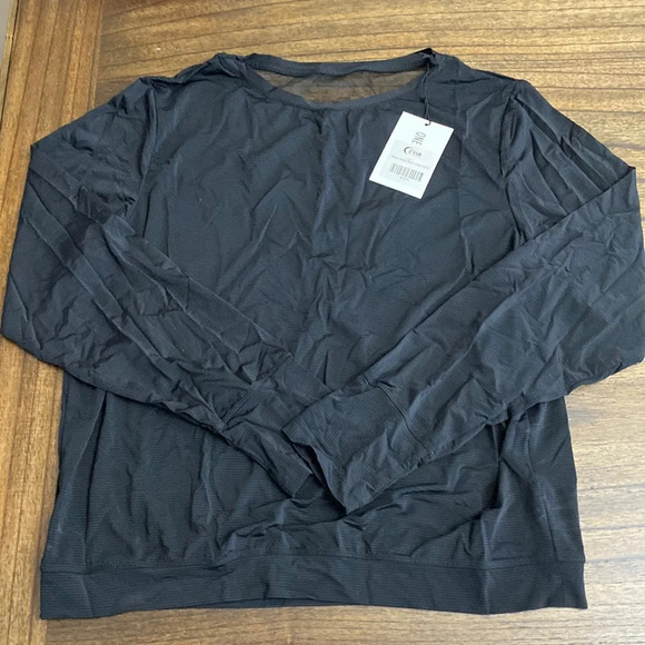 ZYIA Tops - Zyia Mesh Back Long Top - Black - size XL